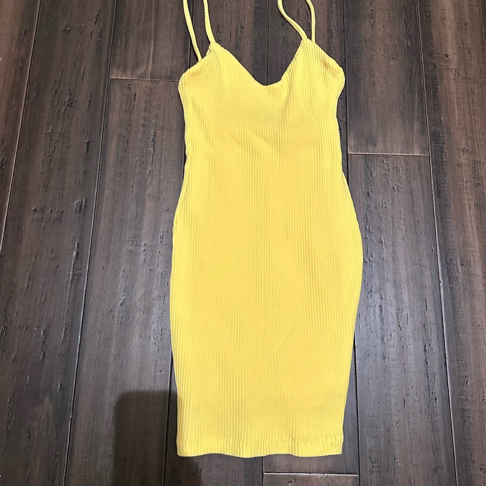 Yellow Sleeveless Dress